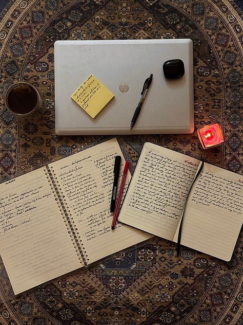 Creative ways to fill an empty notebook - notes by allie