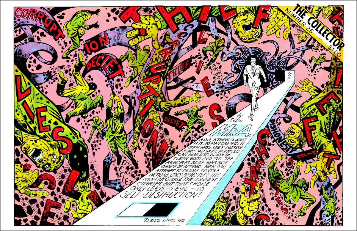 Mr. A by Steve Ditko Mr. A by Steve Ditko