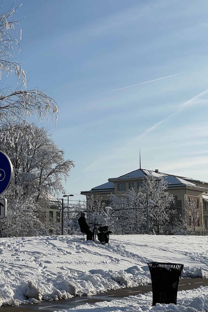 ljubljana in the snow