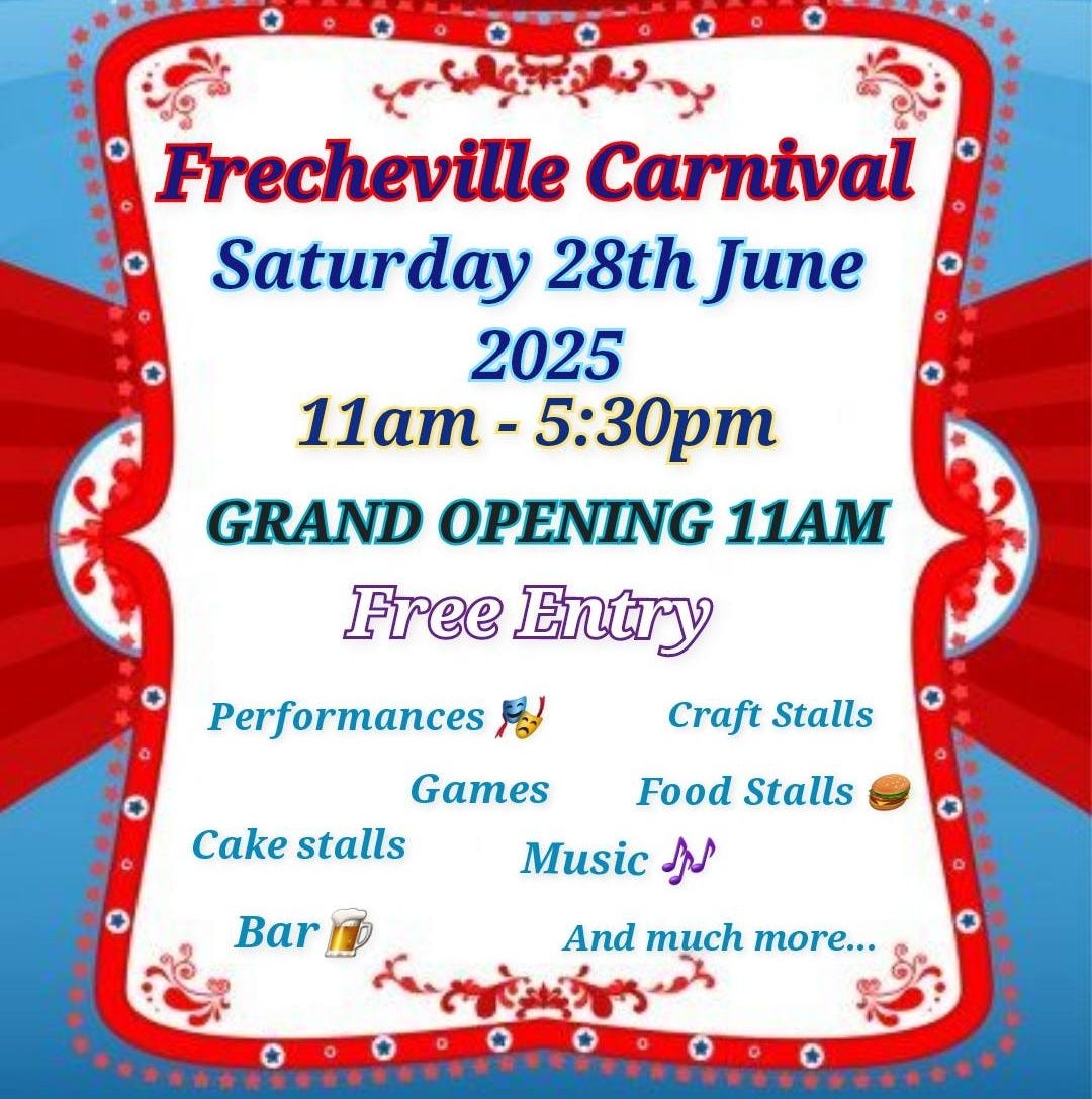 A poster for Frecheville Carnival