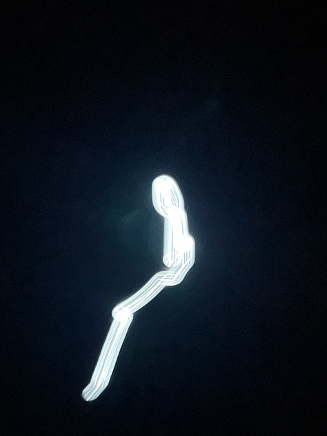 Creepy blue glow photos