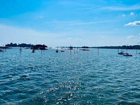 water, islands, sky, buildings