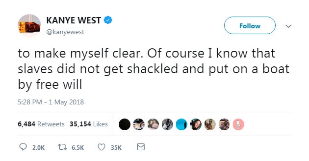Kanye West: Slavery was "a choice", Georgetown slave descendant reacting