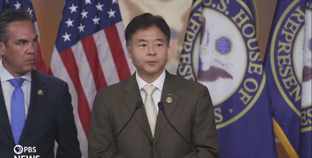 Finally! Congressman Ted Lieu points out the bizarre media silence about the latest Trump & Epstein pedo revelations.