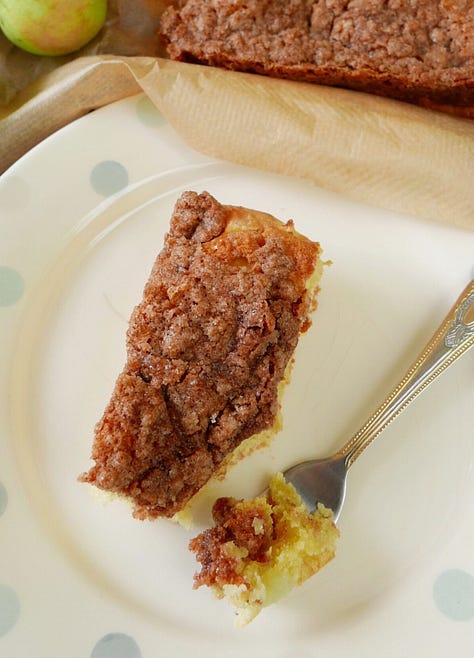 3 pictures showing upcoming recipes. Slices of 3 different cakes.