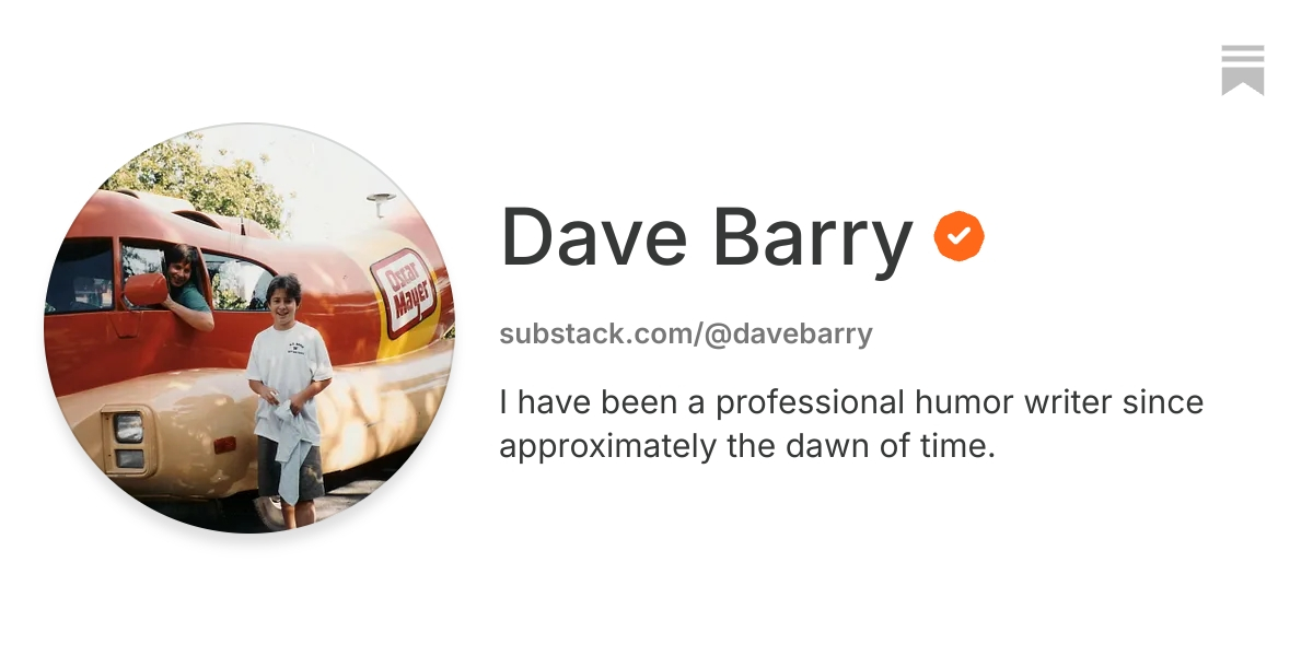 Dave Barry | Substack