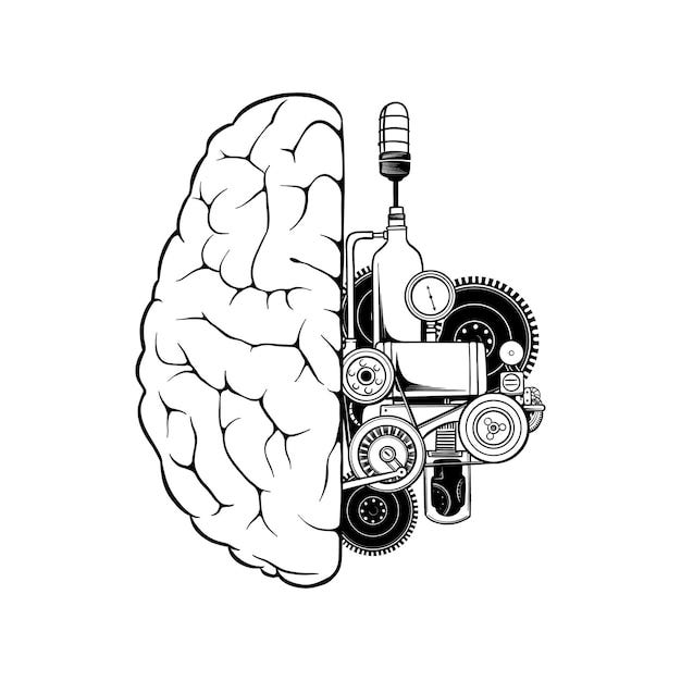 Robot Brain Vectors & Illustrations for Free Download | Freepik