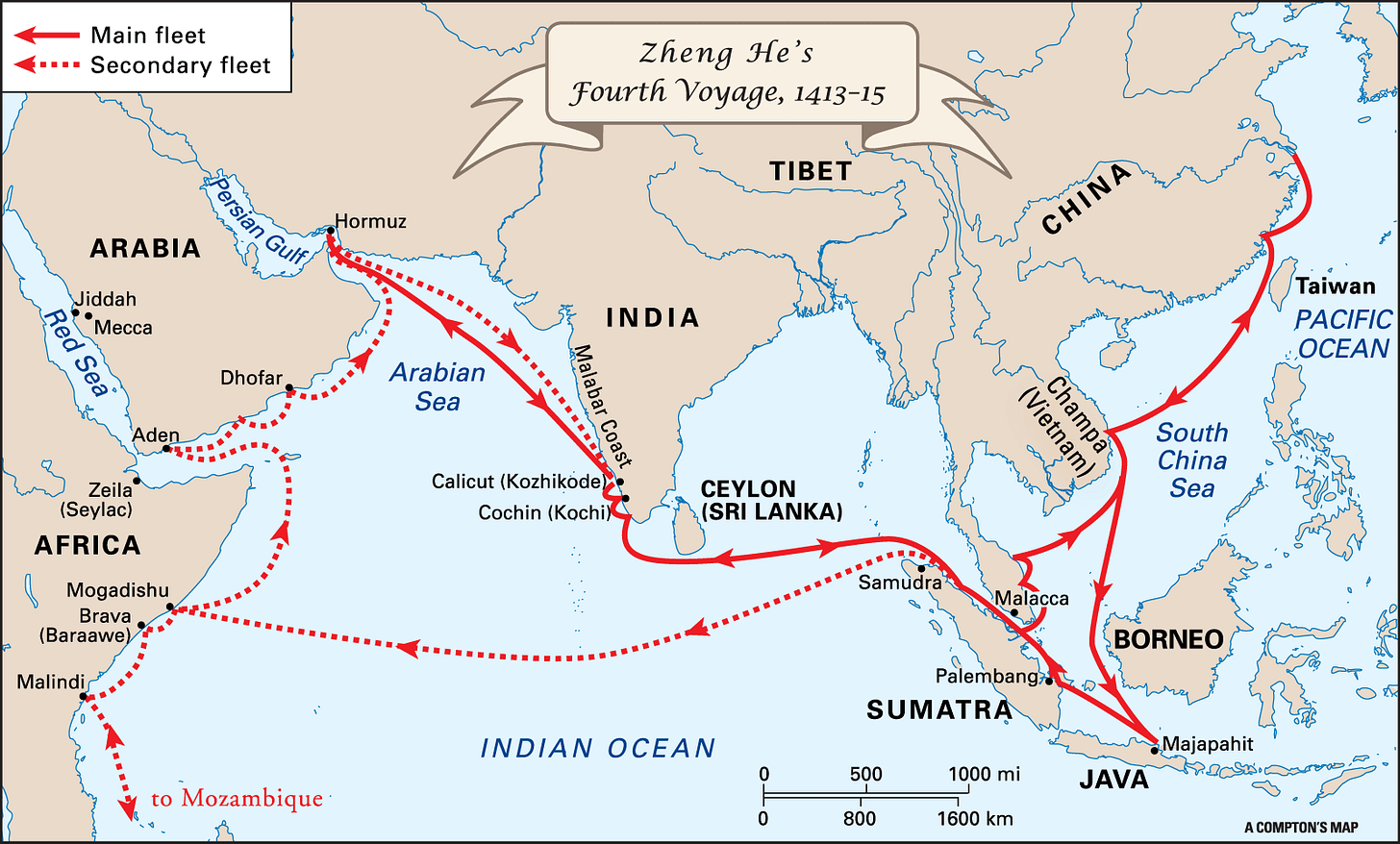 Zheng He | Timeline | Britannica