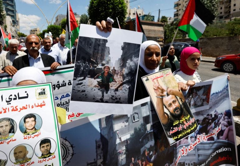 Palestinian protest Palestinian protest