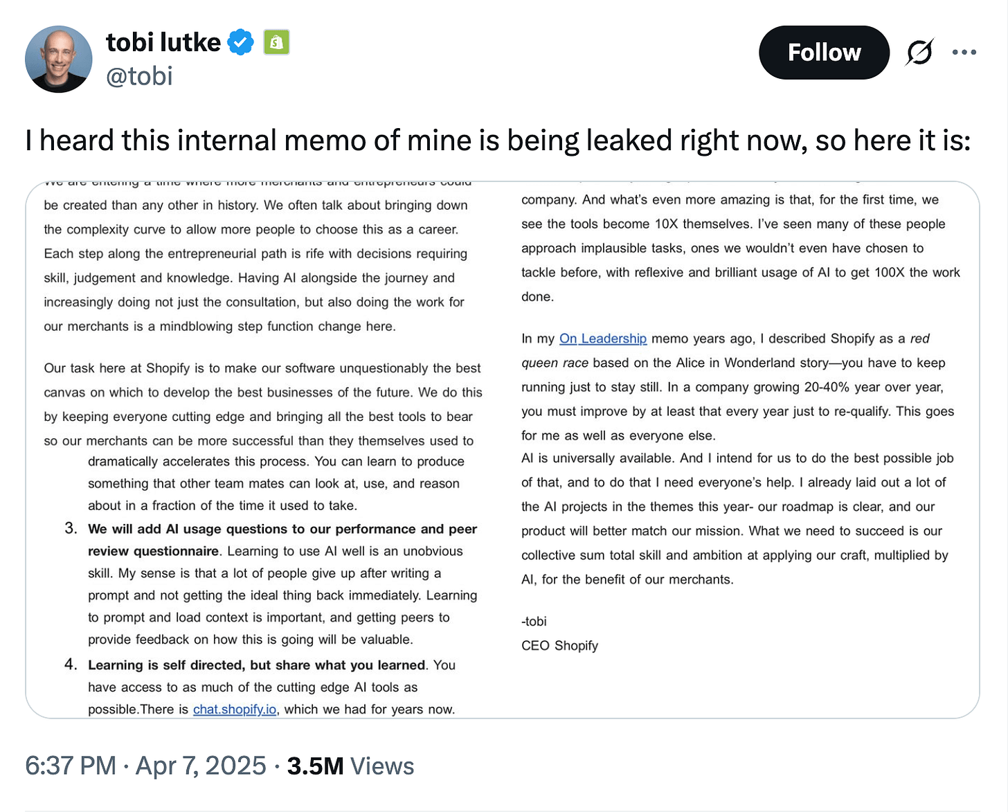 Shopify goes AI-native