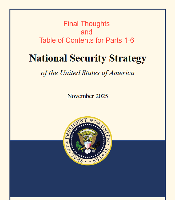 The 2025 National Security Strategy
