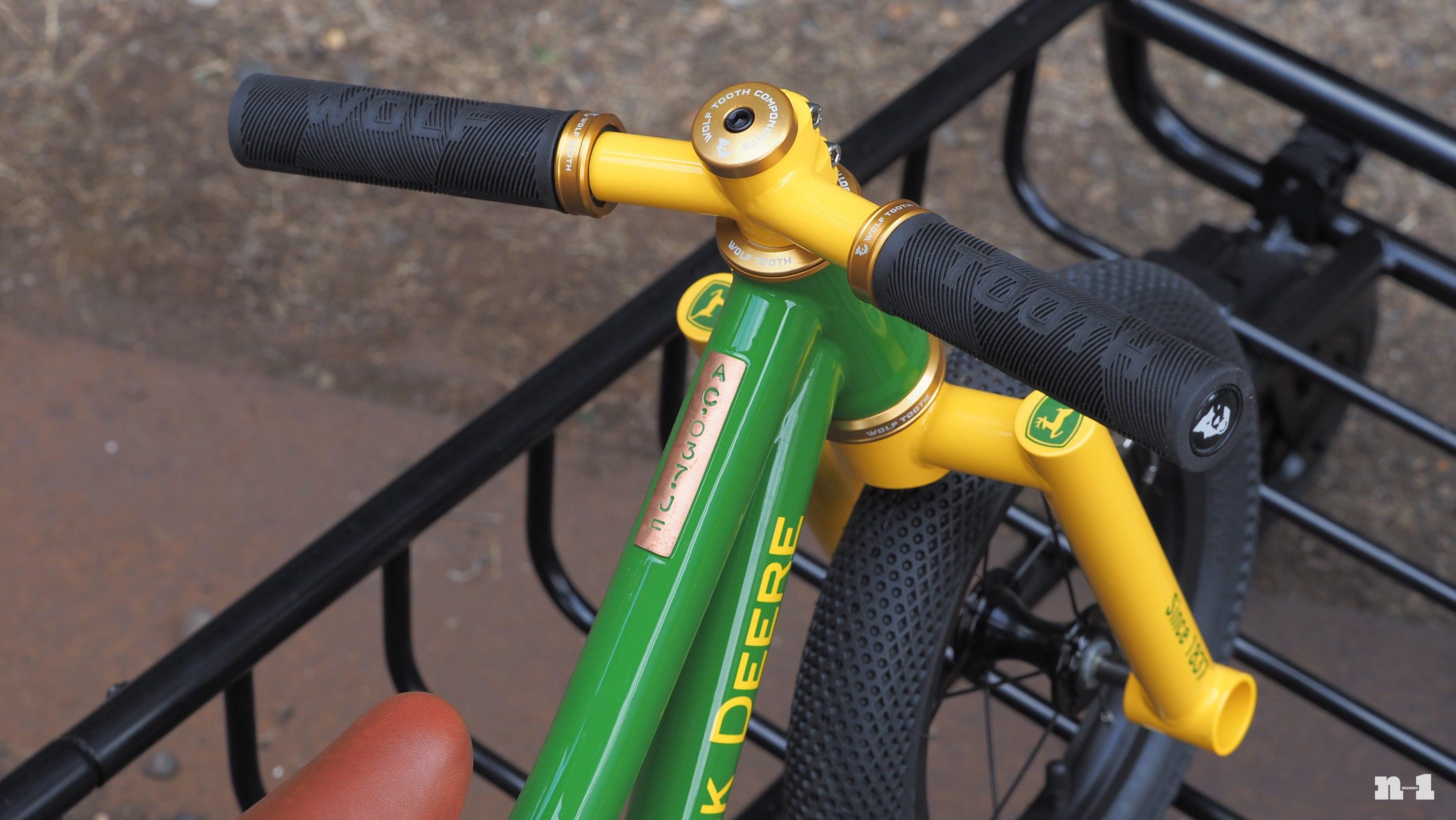 Acoustic Cycles Jack Deere balance bikeAcoustic Cycles Jack Deere balance bike handlebars