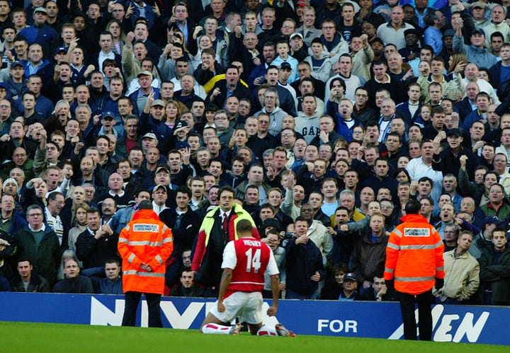 Tottenham and Arsenal in the North London Derby