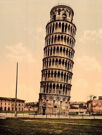 Leaning Tower of Pisa in the 1890s[35]