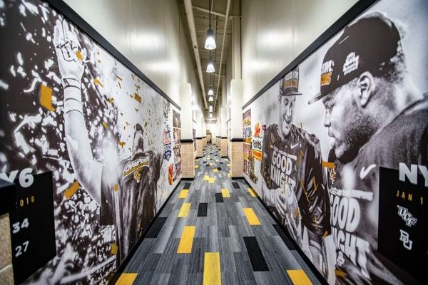 The walls of the Wayne Densch Center is now decorated with UCF-themed mementos (Photo via UCF Athletics) The walls of the Wayne Densch Center is now decorated with UCF-themed mementos (Photo via UCF Athletics)