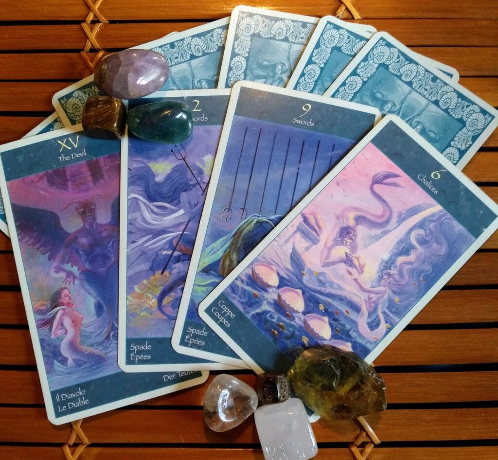 Multiple Tarot of Mermaids Cards, Message from the Universe Multiple Tarot of Mermaids Cards, Message from the Universe