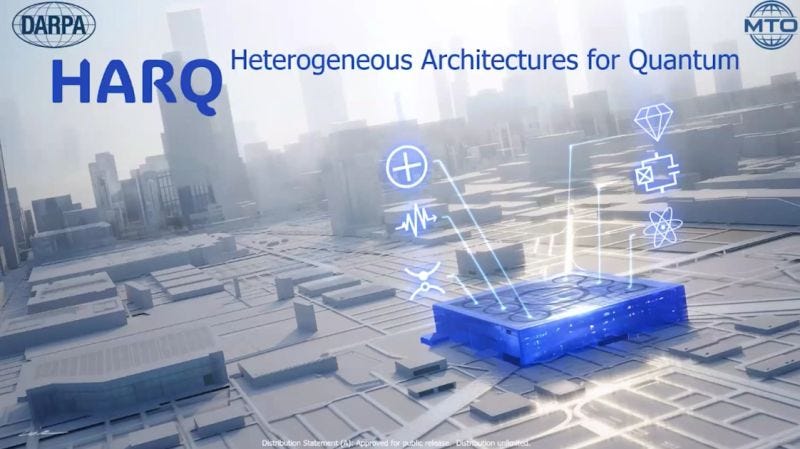 Defense Advanced Research Projects Agency (DARPA) "HARQ: Heterogeneous  Architectures for Quantum" VIDEO: https://lnkd.in/ezRn6-vN HARQ will  consist of two core technical areas: - Developing compiler… | Frédéric  Barbaresco