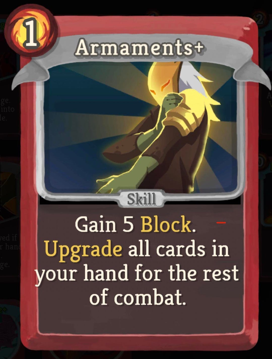 Is Armaments+ the greatest upgraded common card in the whole game? :  r/slaythespire