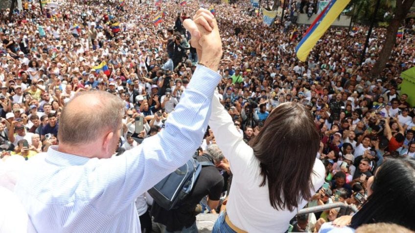 Protesto na Venezuela é pacífico e forte, diz líder da oposição