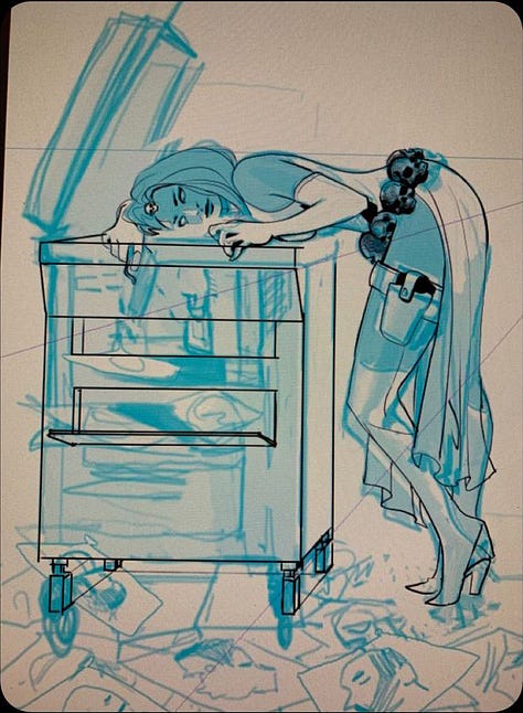 X Men #20 Sketch, Process & Final