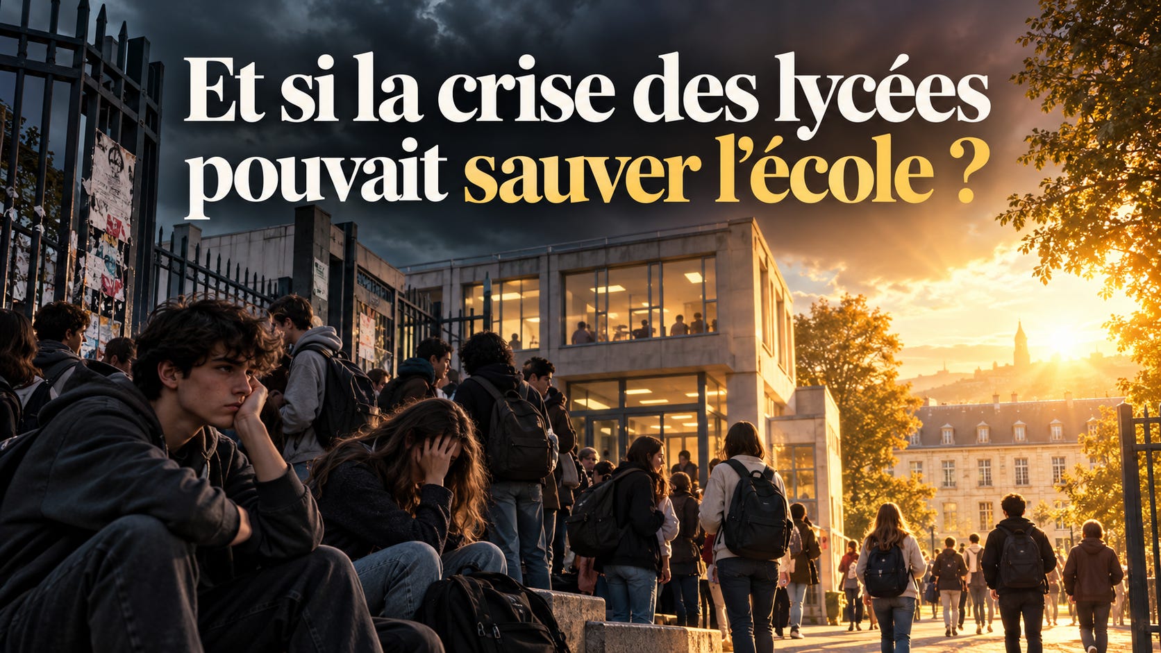 Et si la crise des lycées pouvait sauver l’école ?