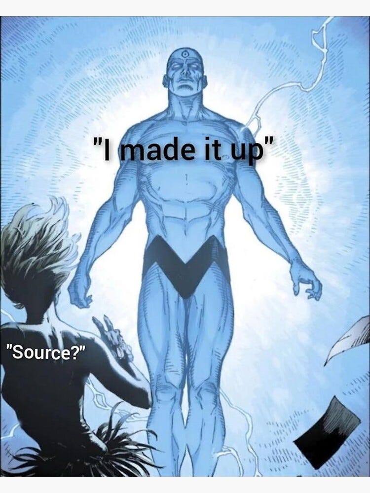 I made it up