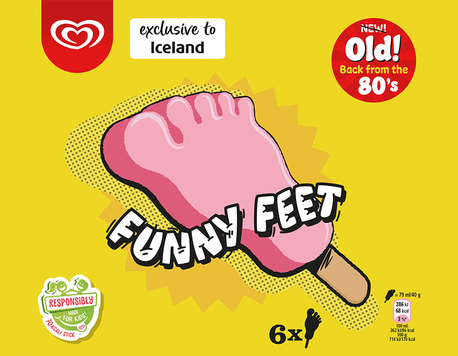 IN WITH THE OLD AND BACK FROM THE 80S: FUNNY FEET ICE CREAM MAKES A ...