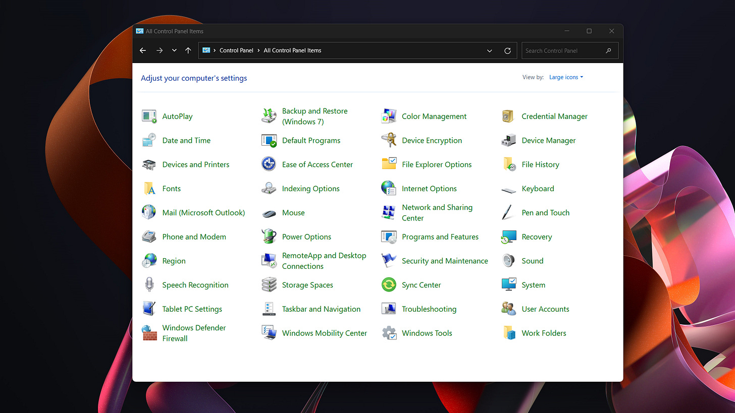 Windows will have to pry Control Panel from my cold dead hands | PCWorld