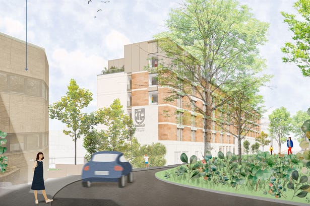 Artist's impression of what the student accommodation could look like