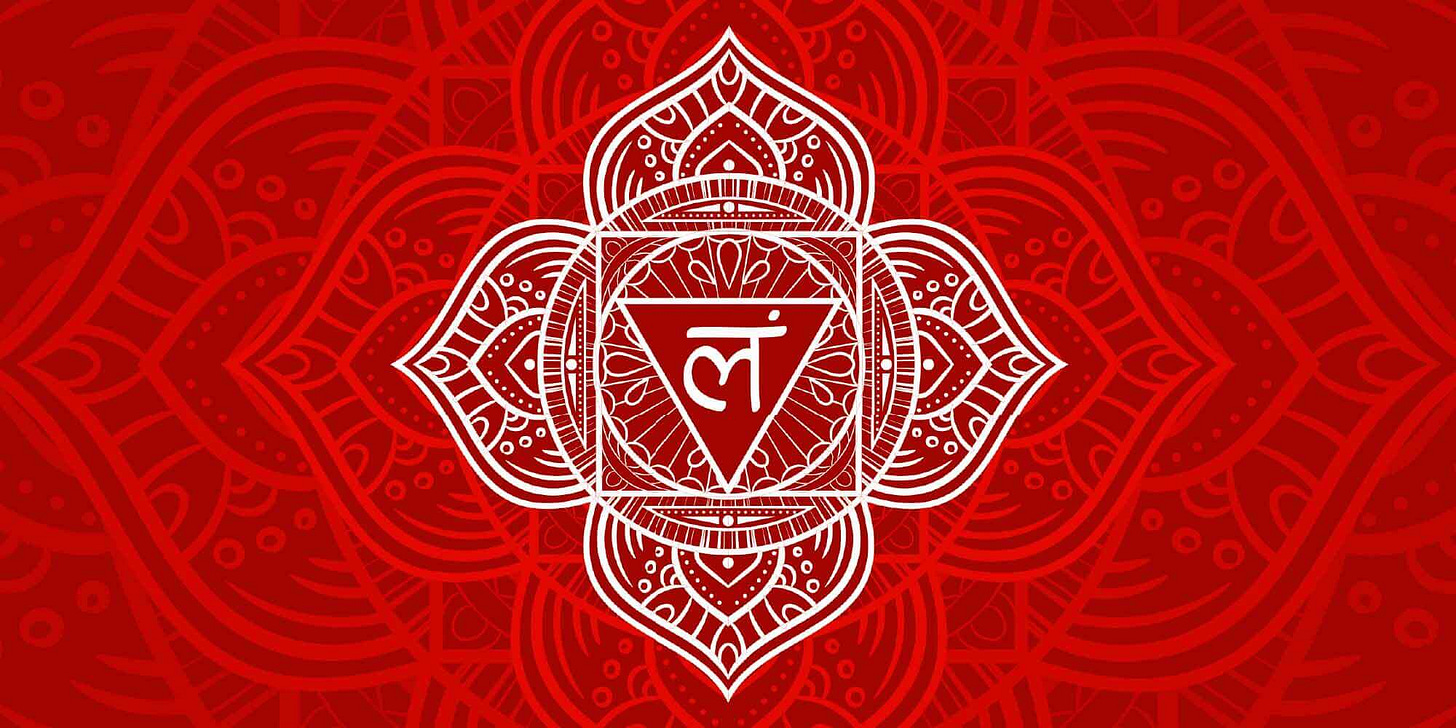 The Root Chakra or 1st chakra: in Sanskrit Muladhara