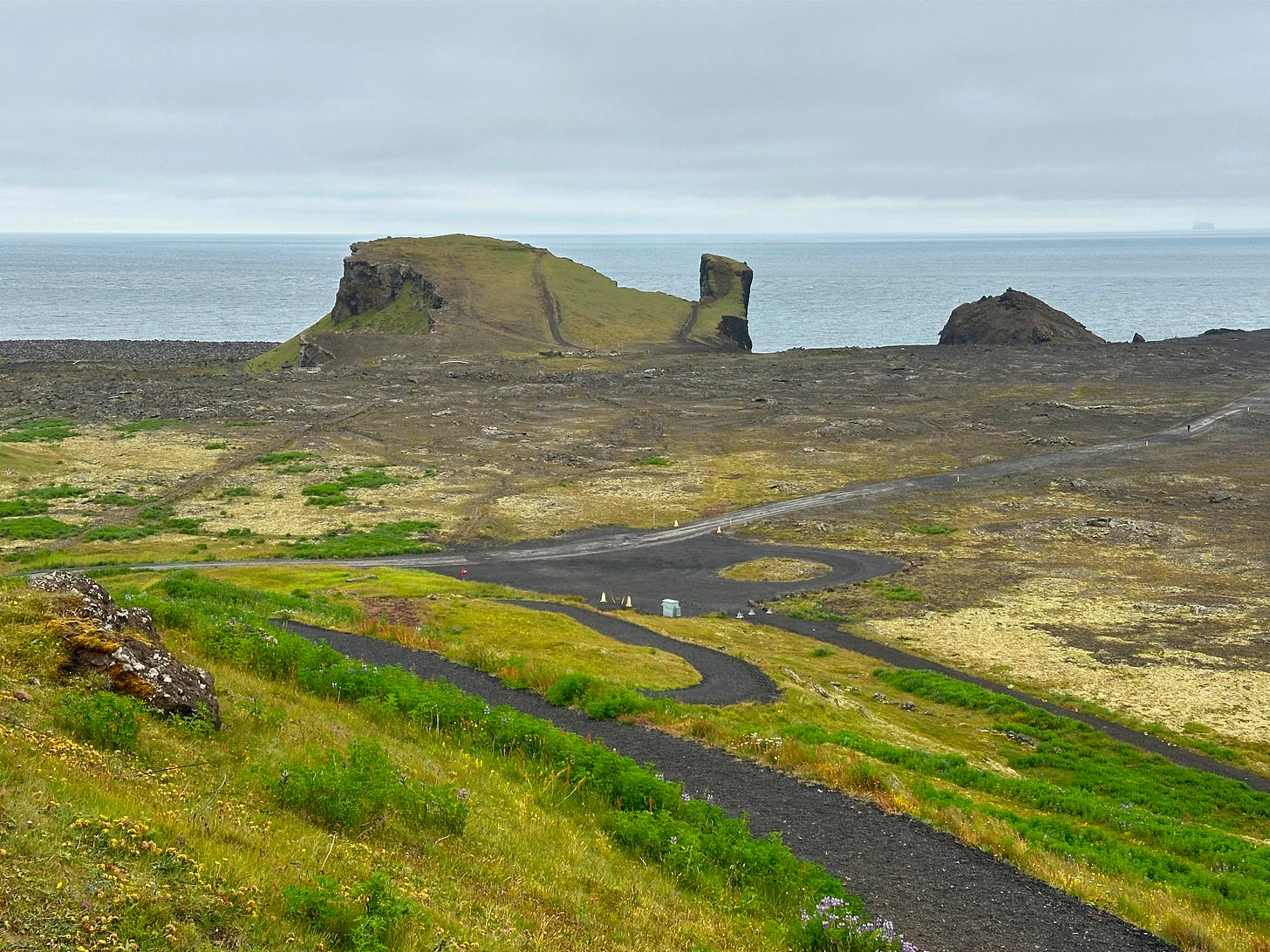 View of the coast from the Reykjanes lighthouse