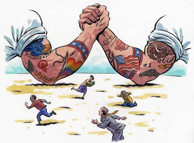 A cartoon of a person holding hands with tattoos

AI-generated content may be incorrect.