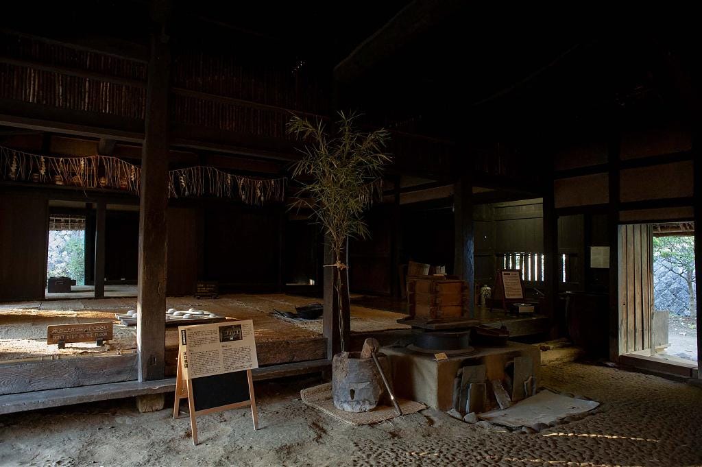 The hiroma of the Kitamura House as seen from the doma