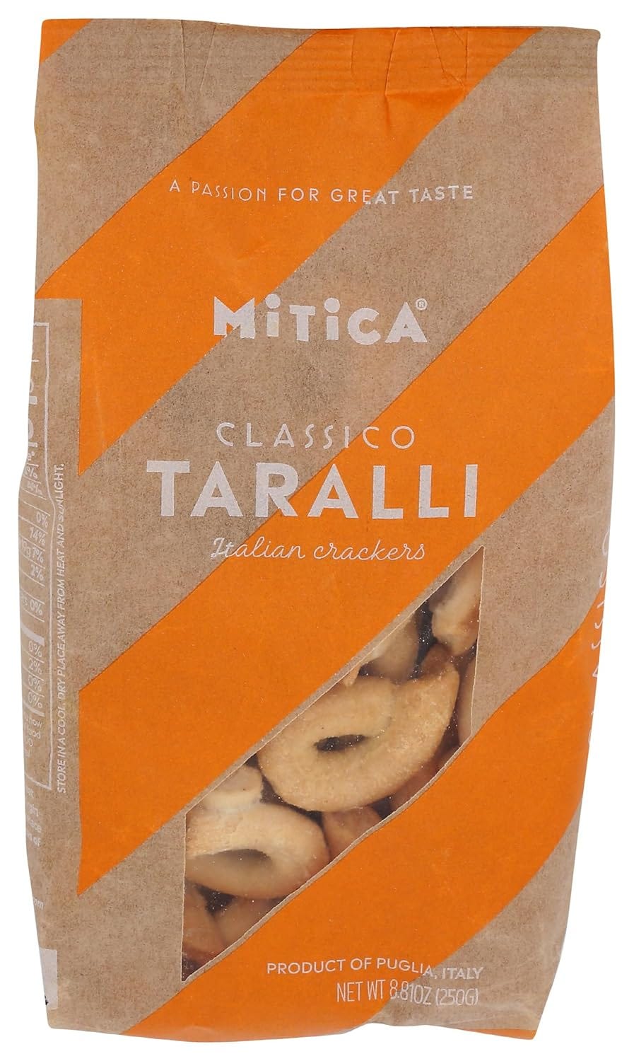 a bag of Mitica Classic Taralli a bag of Mitica Classic Taralli