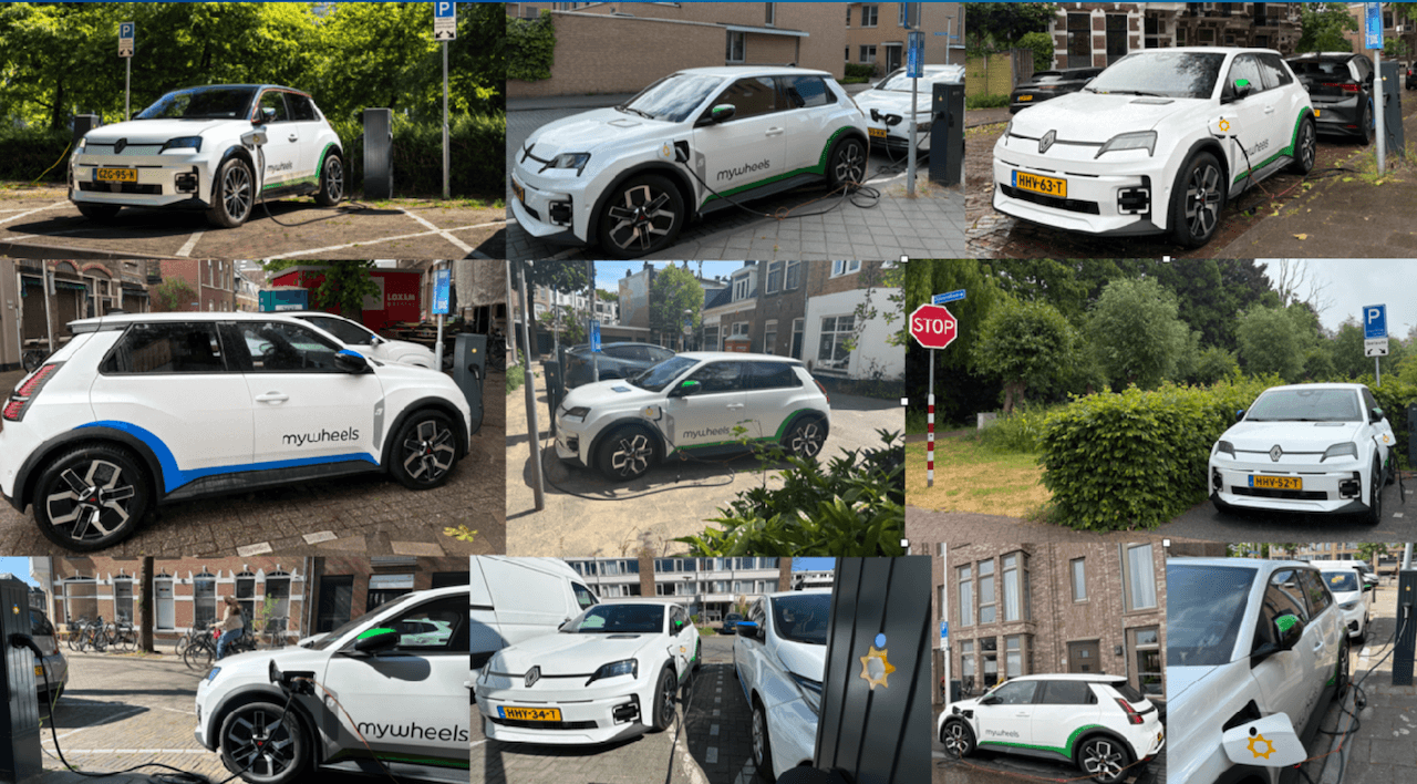We Drive Solar (Robin Berg): Renault 5 in myWheels car sharing service in Utrecht (The Netherlands)