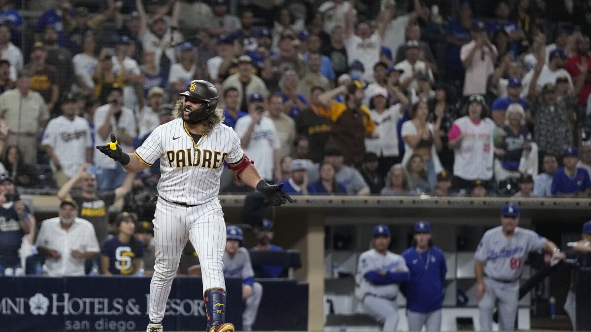 The San Diego Union-Tribune on Twitter: "Padres take big step with walk-off  victory over Dodgers in 10th https://t.co/QBQkT4WCi6" / Twitter