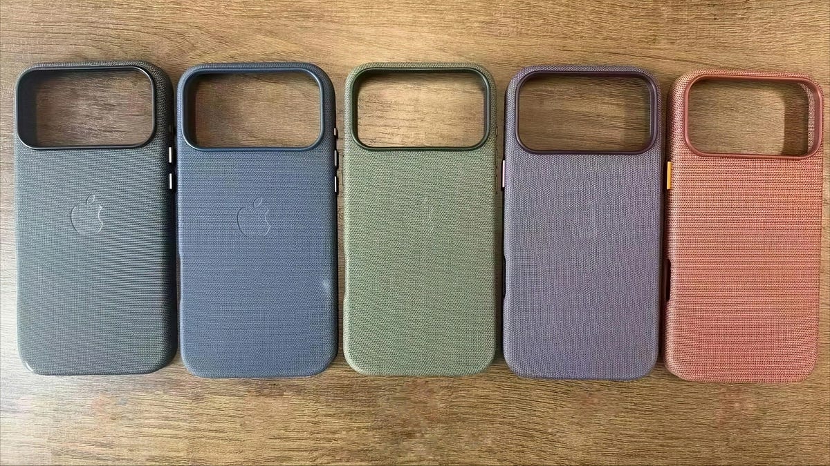iPhone 17 Pro leak reveals new 'TechWoven' cases and color choices