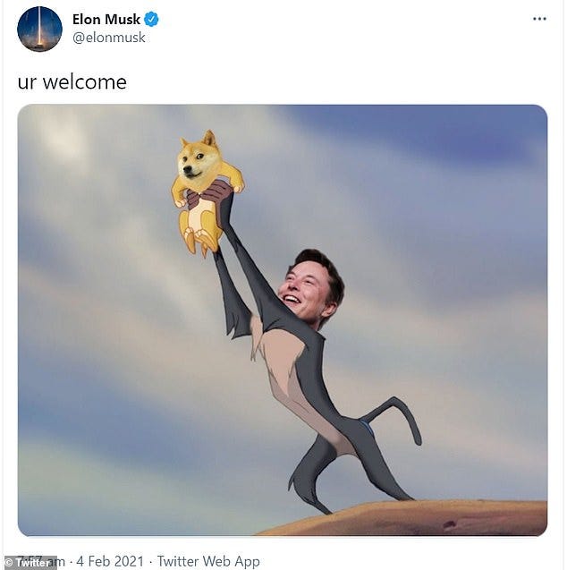 Elon Musk breaks his very brief Twitter silence to tout meme cryptocurrency  DogeCoin | Daily Mail Online