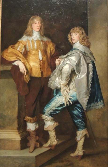 A painting of a couple of men in a gold frame

AI-generated content may be incorrect.