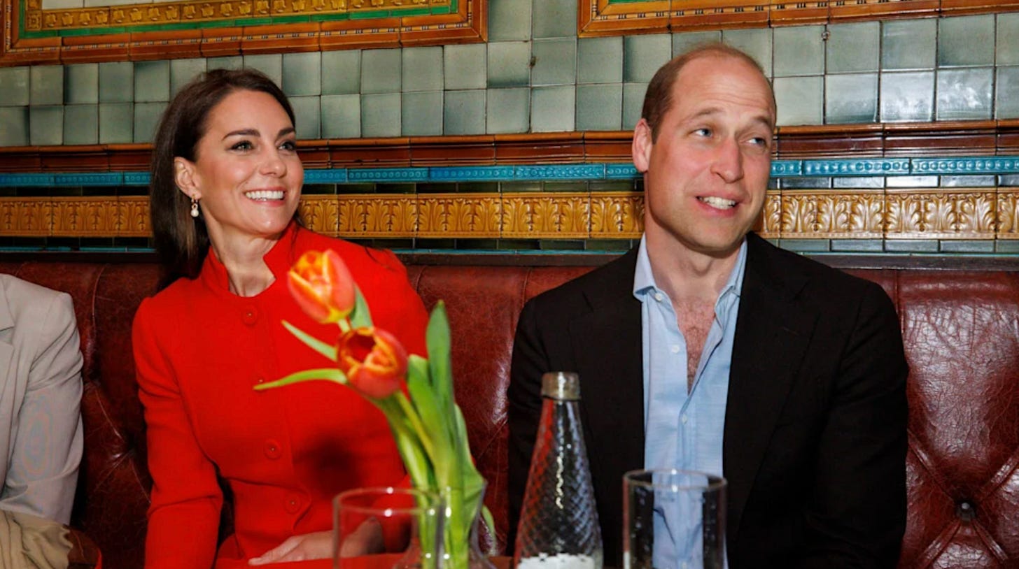Princess Kate and Prince William smiling