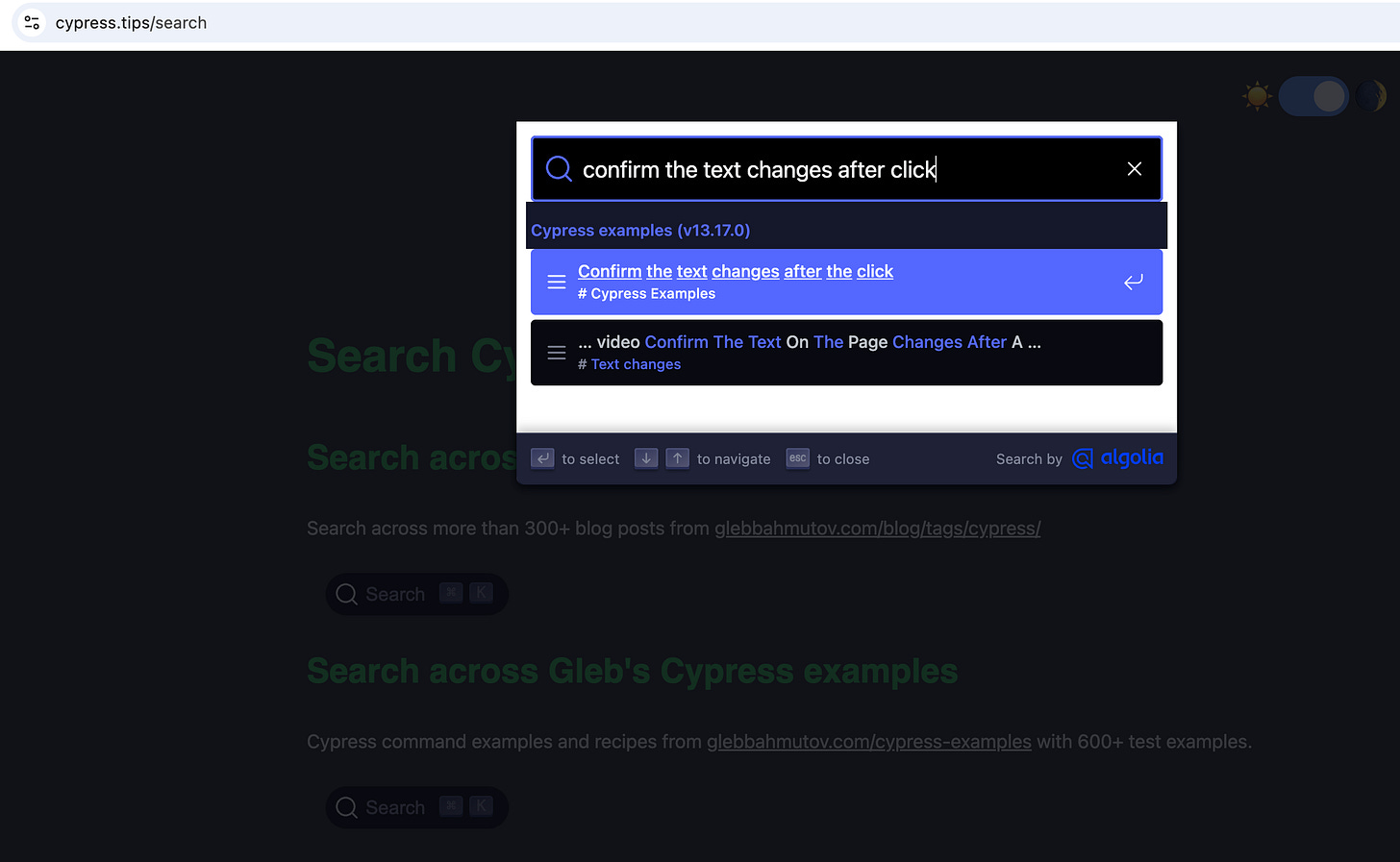 Searching cypress.tips/search to find a solution. Searching cypress.tips/search to find a solution.