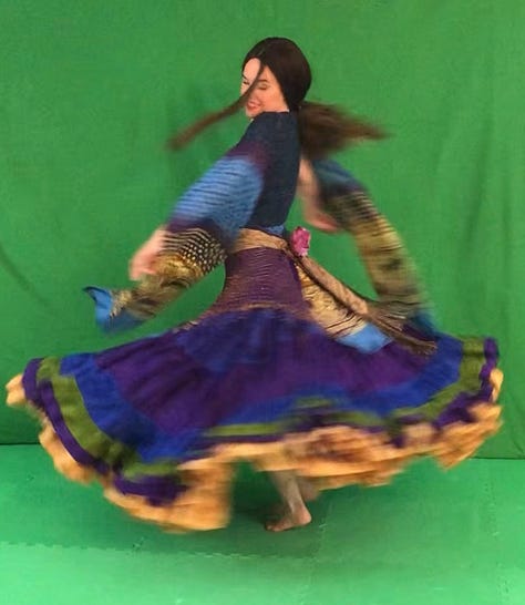 Photo montage of the author in a variety of costumes on a variety of backdrops