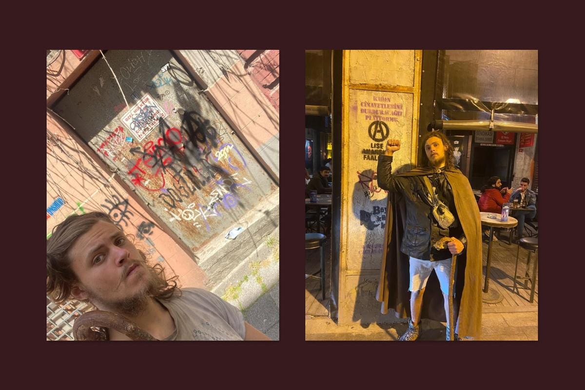 Майкл в Турции перед отъездом в Россию