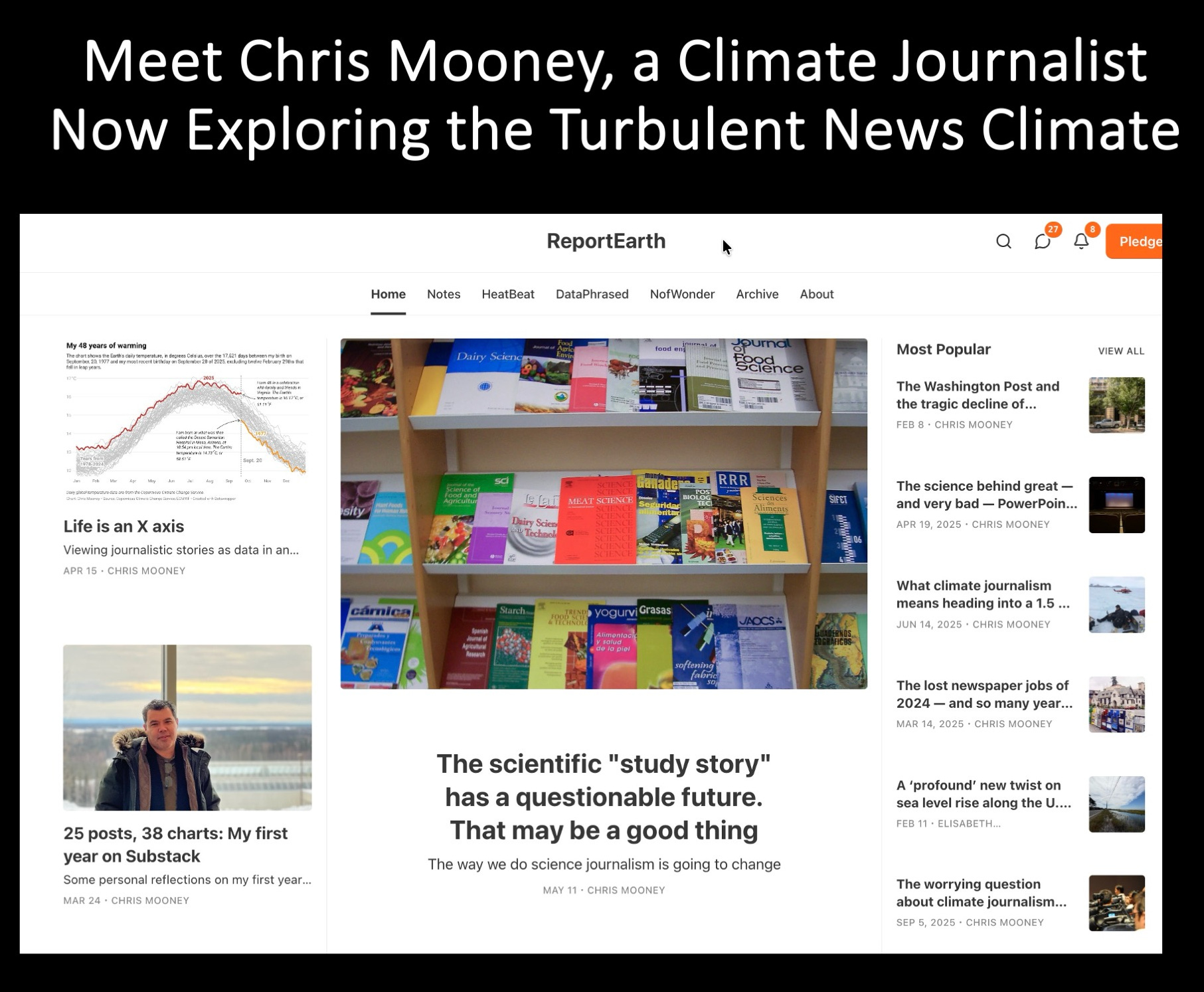 revkin.substack.com - Andy Revkin - LIVE, 2 p.m., ET, Meet Pulitzer-Winning Climate Journalist Chris Mooney, Who's Now Analyzing Journalism Itself