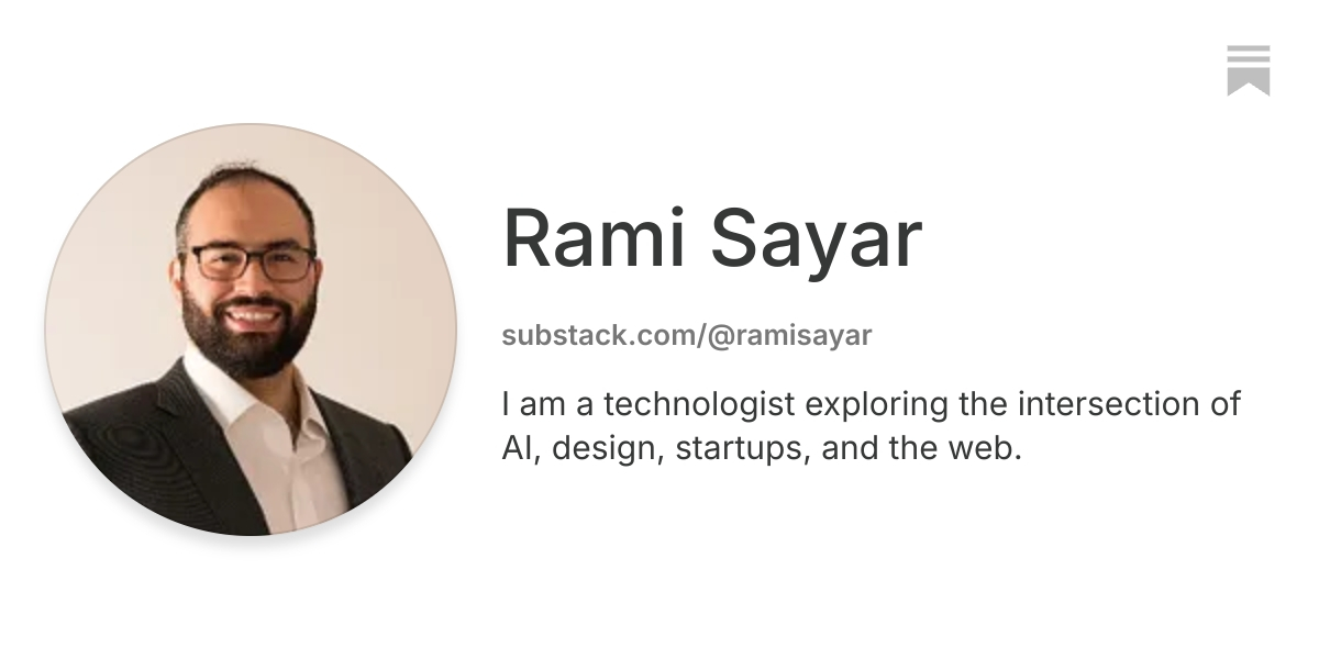 Rami Sayar | Substack