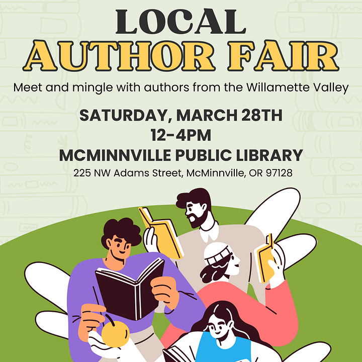 Meet me at the Local Author Fair!