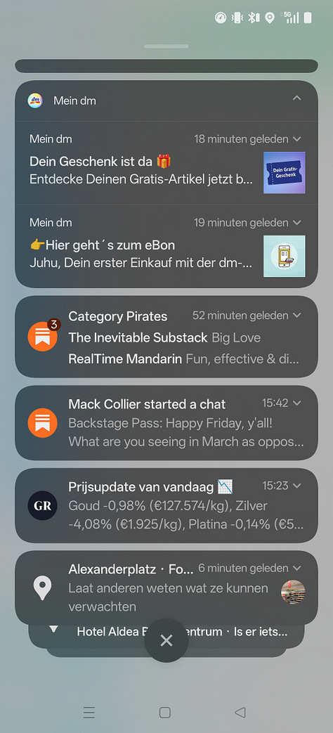 The DM app works really well