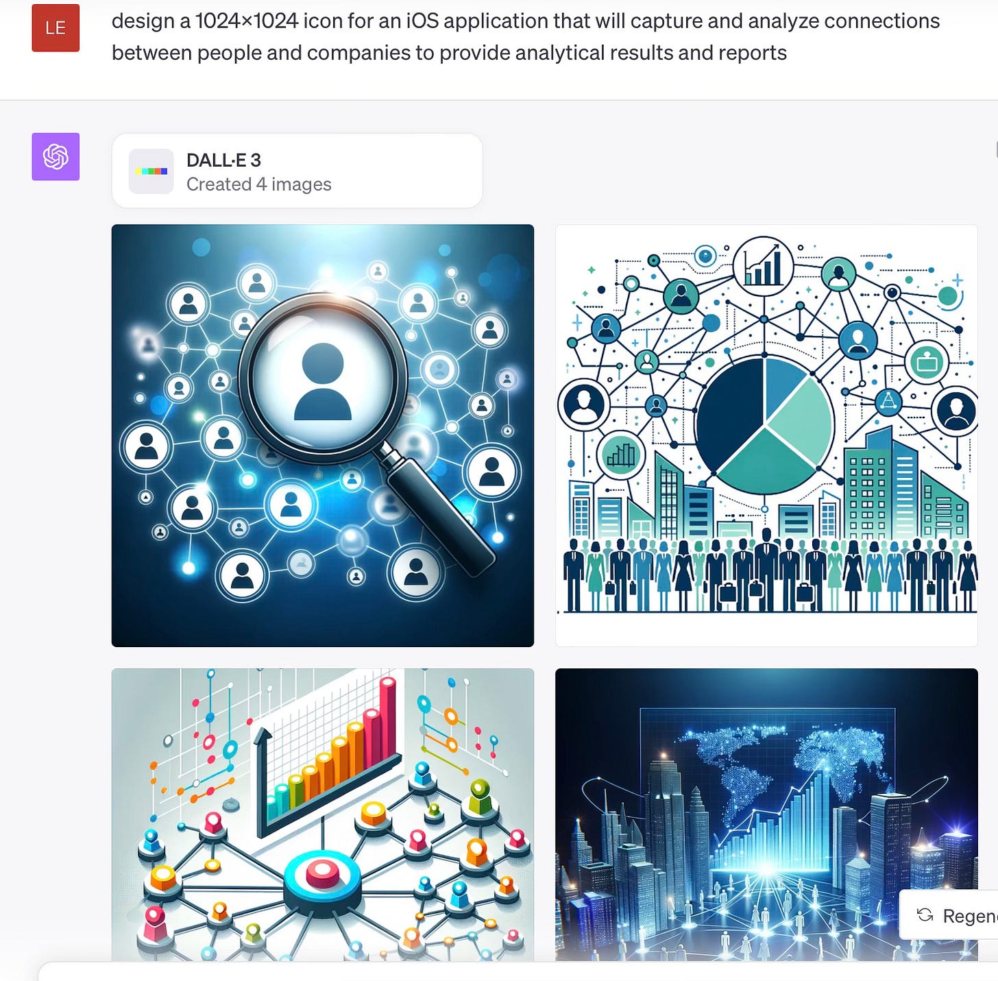 Generating icons with DALL-E 3