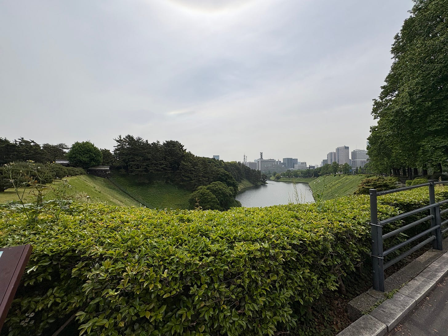 View of the moat during my 5K run around Tokyo’s Imperial Palace.