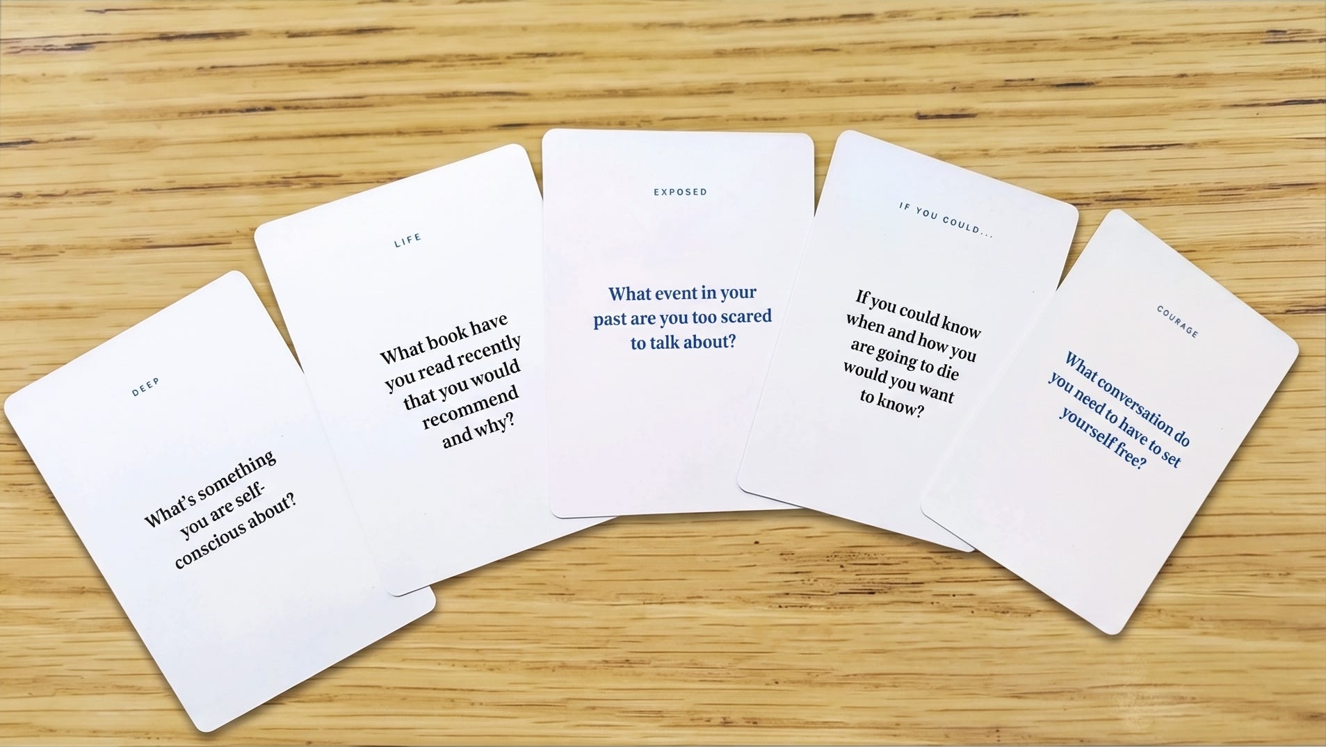 Picking question cards